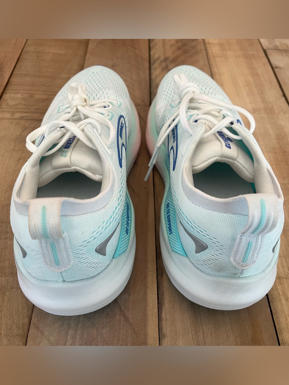 Brooks Glycerin GTS 22 Limpet Shell Amparo Blue W Running Shoes Size 8.5D (Wide) - Picture 6 of 14